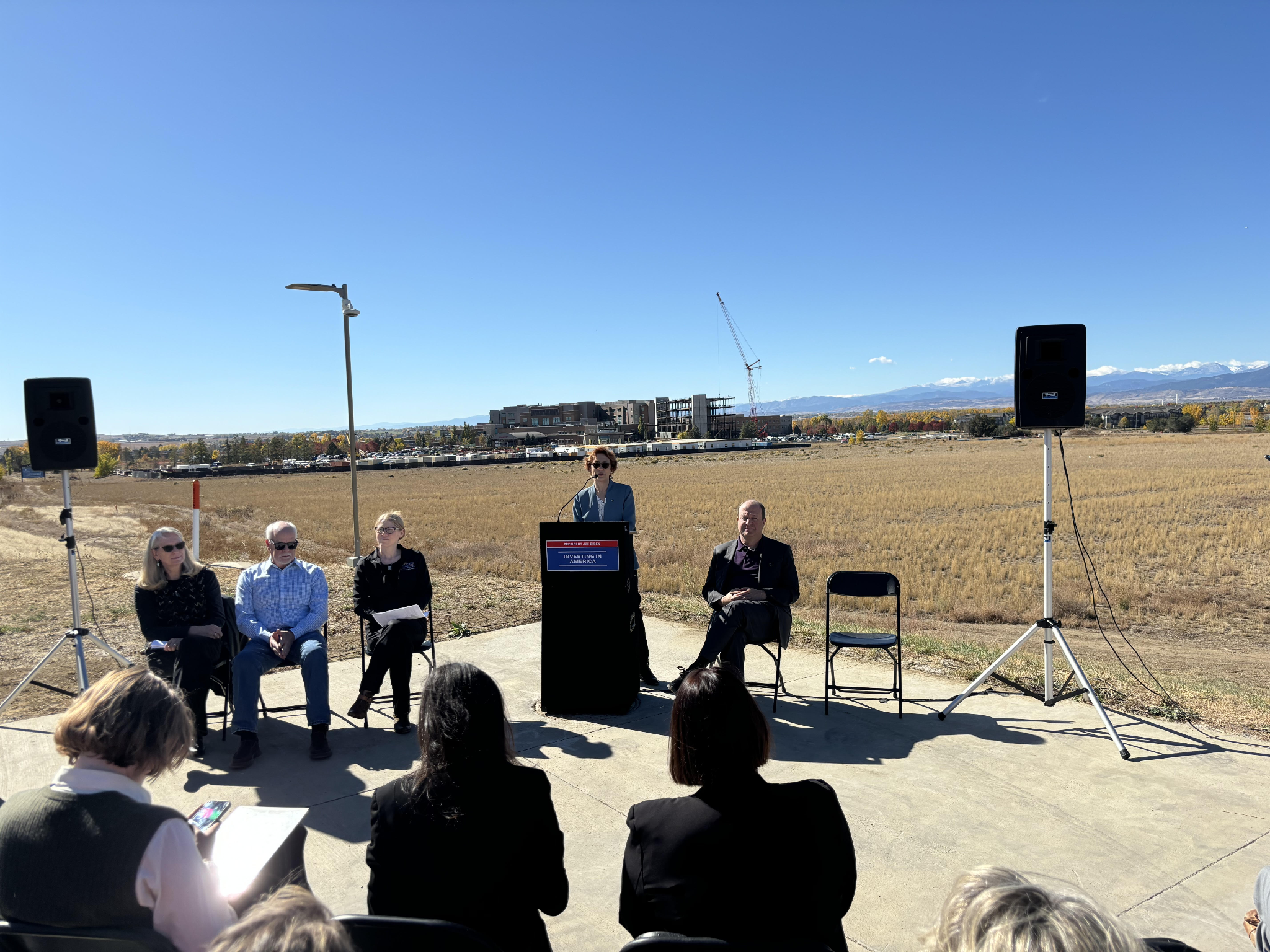 U.S. Department of Transportation Deputy Secretary Polly Trottenberg Speaking at I-25 Mobility Hub 